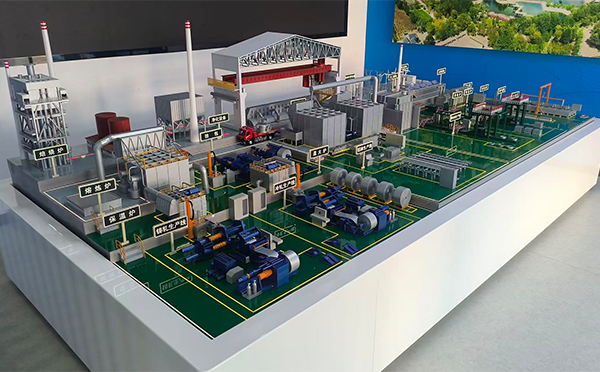 酒钢集团东铝厂-铝材生产线阿克塞机械模型